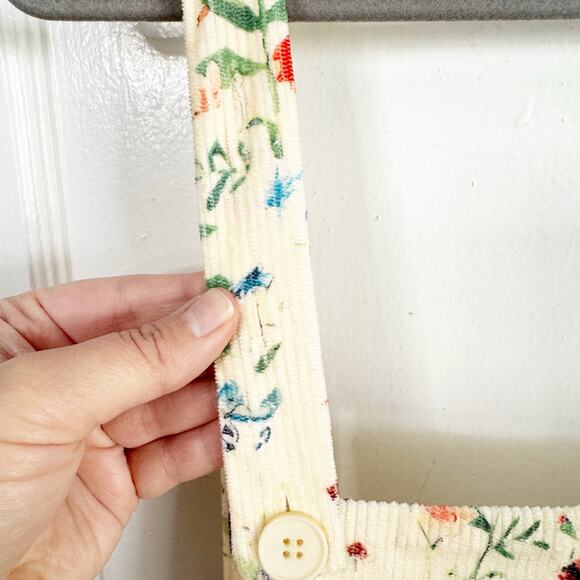 Yellow Floral Garden Jumpsuit Romper Overalls Style See Sizing Note Label 2XL - Picture 3 of 16